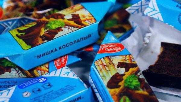 Мишка косолапый конфеты красный октябрь состав